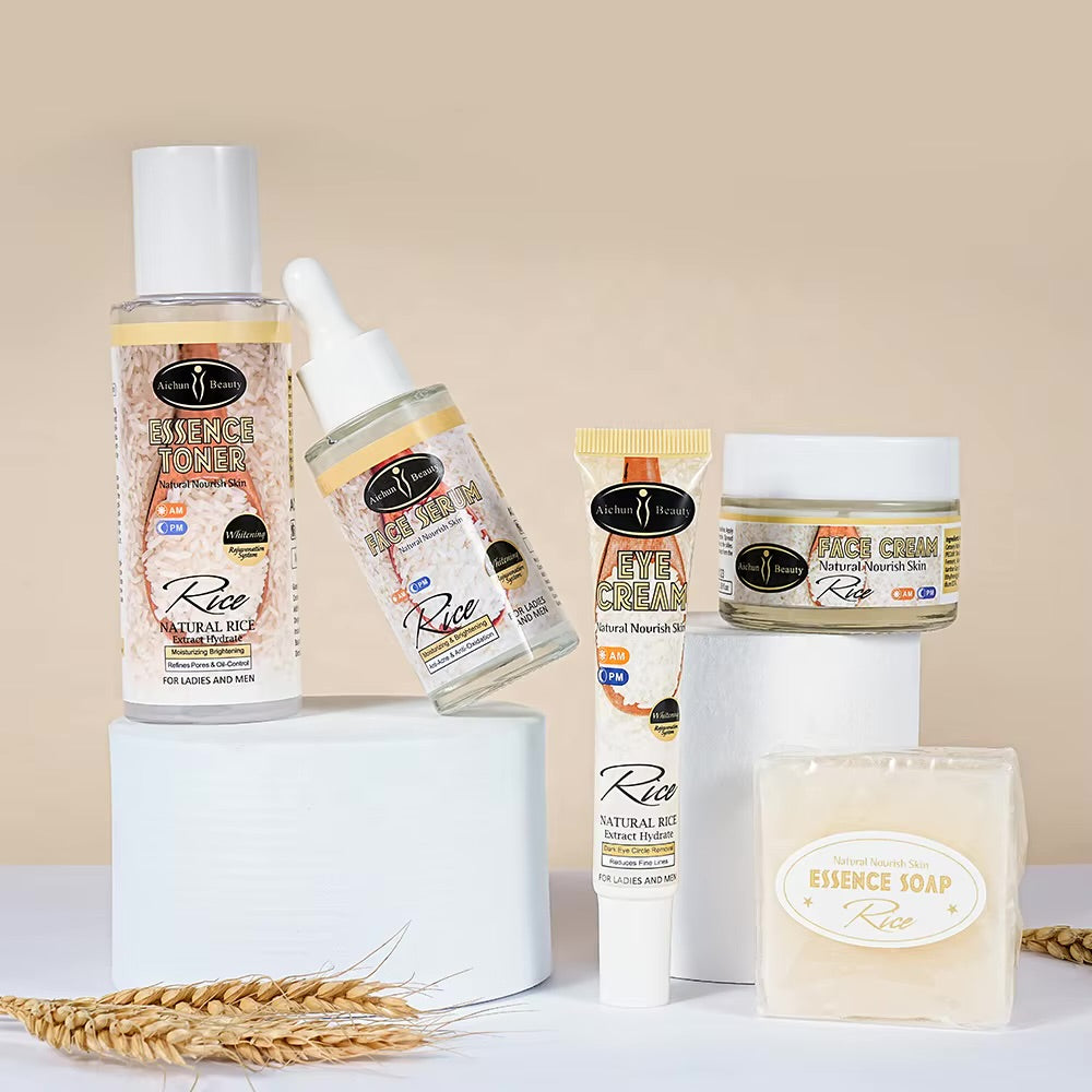 Promo Set Facial Skincare De Arroz!!! 5 Piezas!!! Belleza Viral