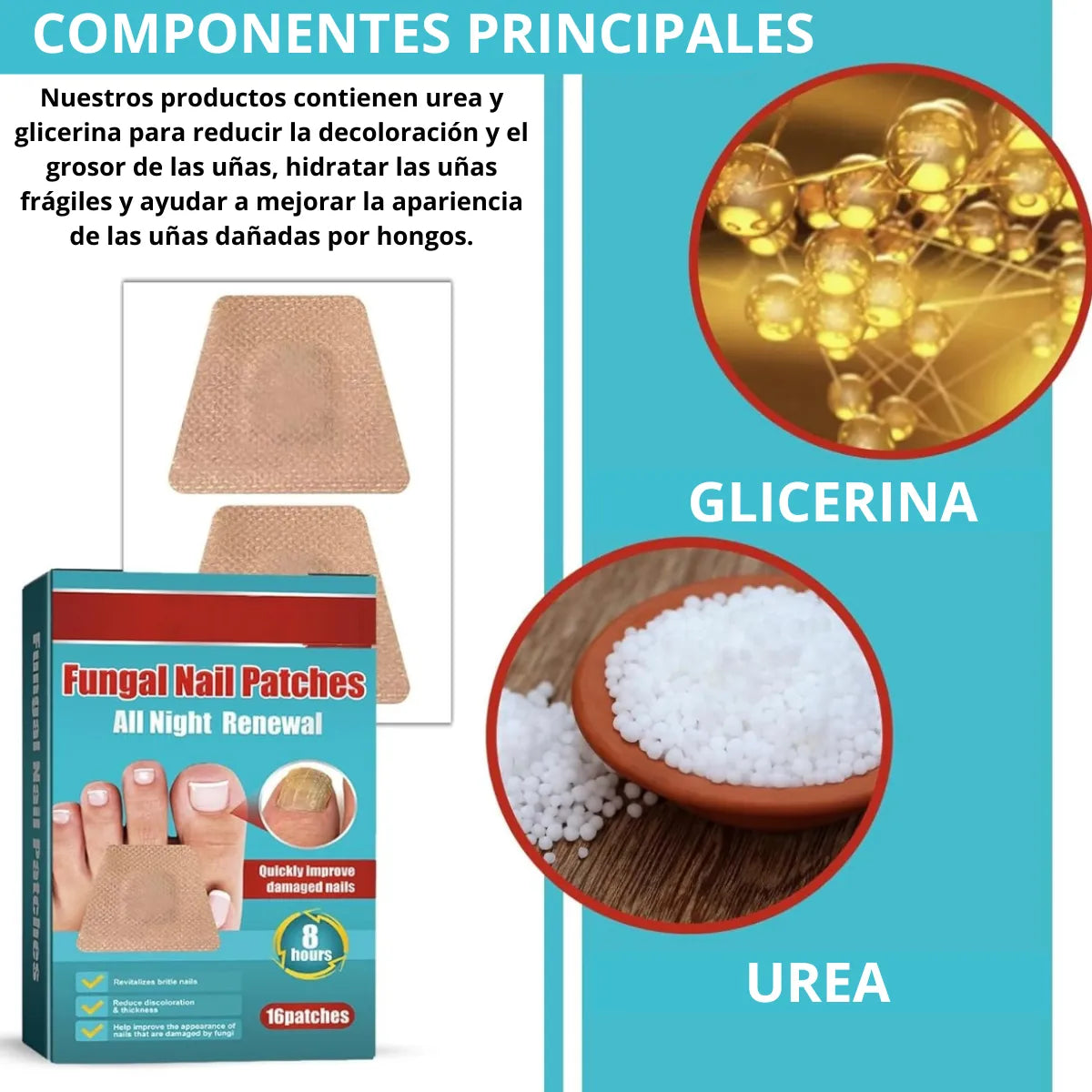 Parches Para Uñas Antihongos!!! Promo 16Unidades!!!! Virales