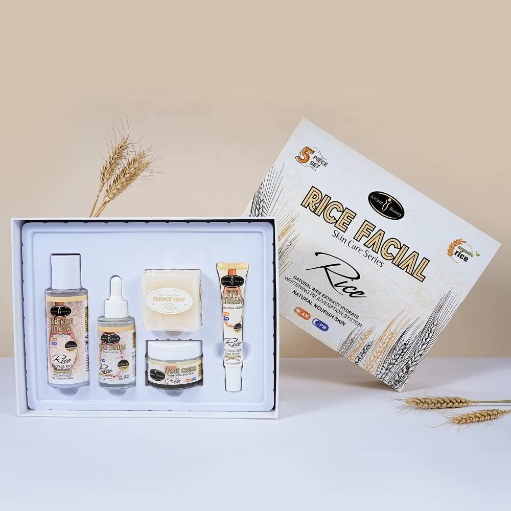 Promo Set Facial Skincare De Arroz!!! 5 Piezas!!! Belleza Viral