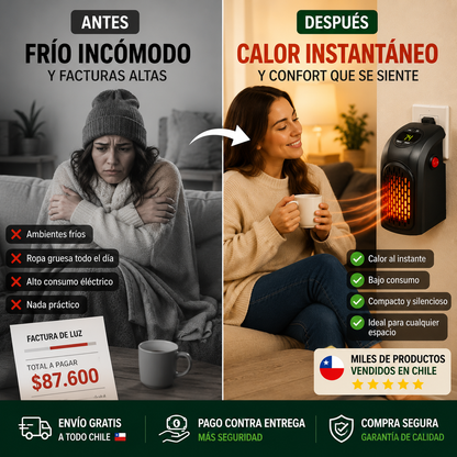 Calefactor Portátil de Pared!!! Lo Quiero