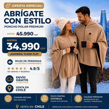 Poncho Térmico Eléctrico Carga USB!!!