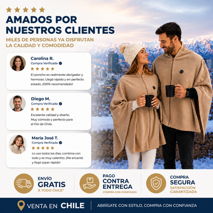Poncho Térmico Eléctrico Carga USB!!!