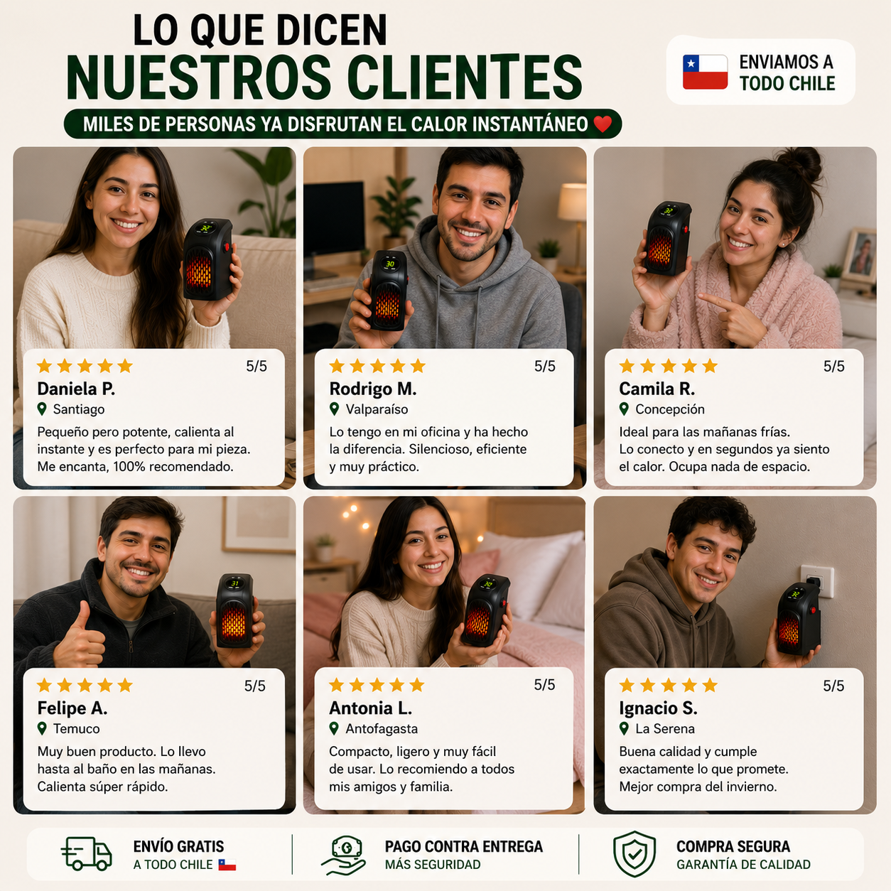 Calefactor Portátil de Pared!!! Lo Quiero
