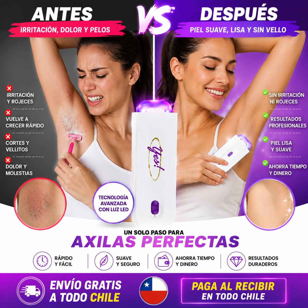 Depiladora Inalámbrica Rasuradora USB!!! La Quiero