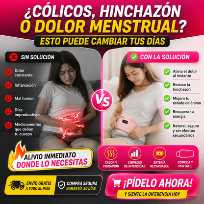 Cinturón Térmico Mestrual!!! Con Masajes!!! Recargable USB!!! Viral en TikTok/ Instragram