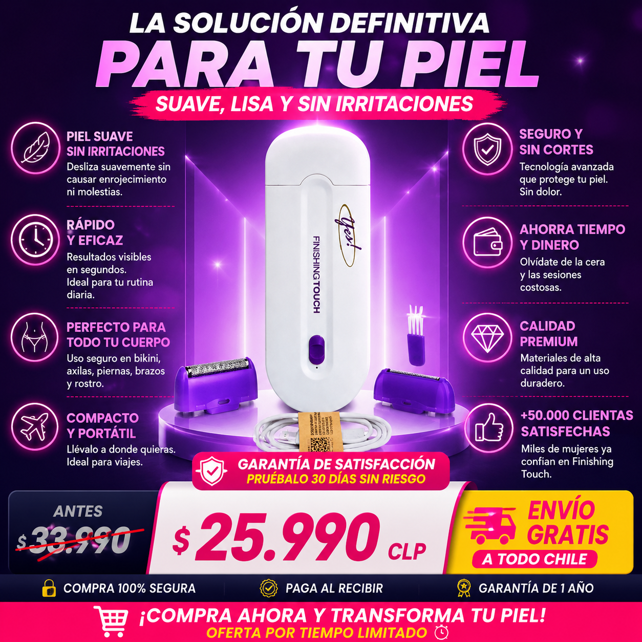 Depiladora Inalámbrica Rasuradora USB!!! La Quiero