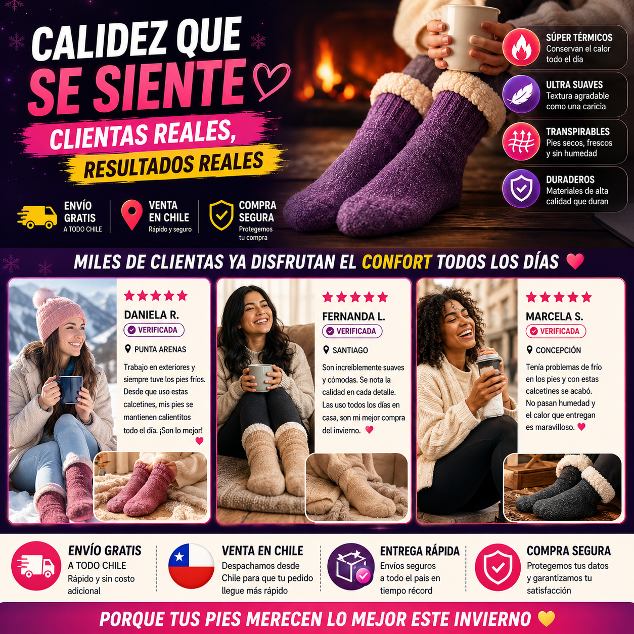 Promo Pack 12 Calcetines Térmicos!!!