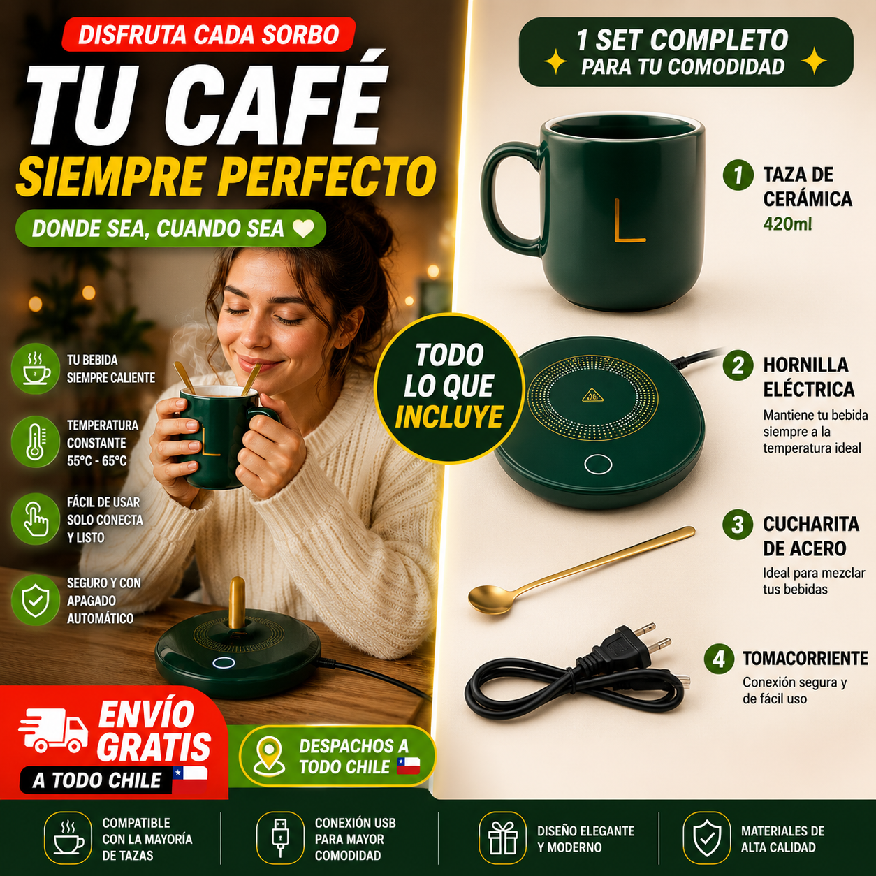 Taza con Calentador Eléctrico!!!