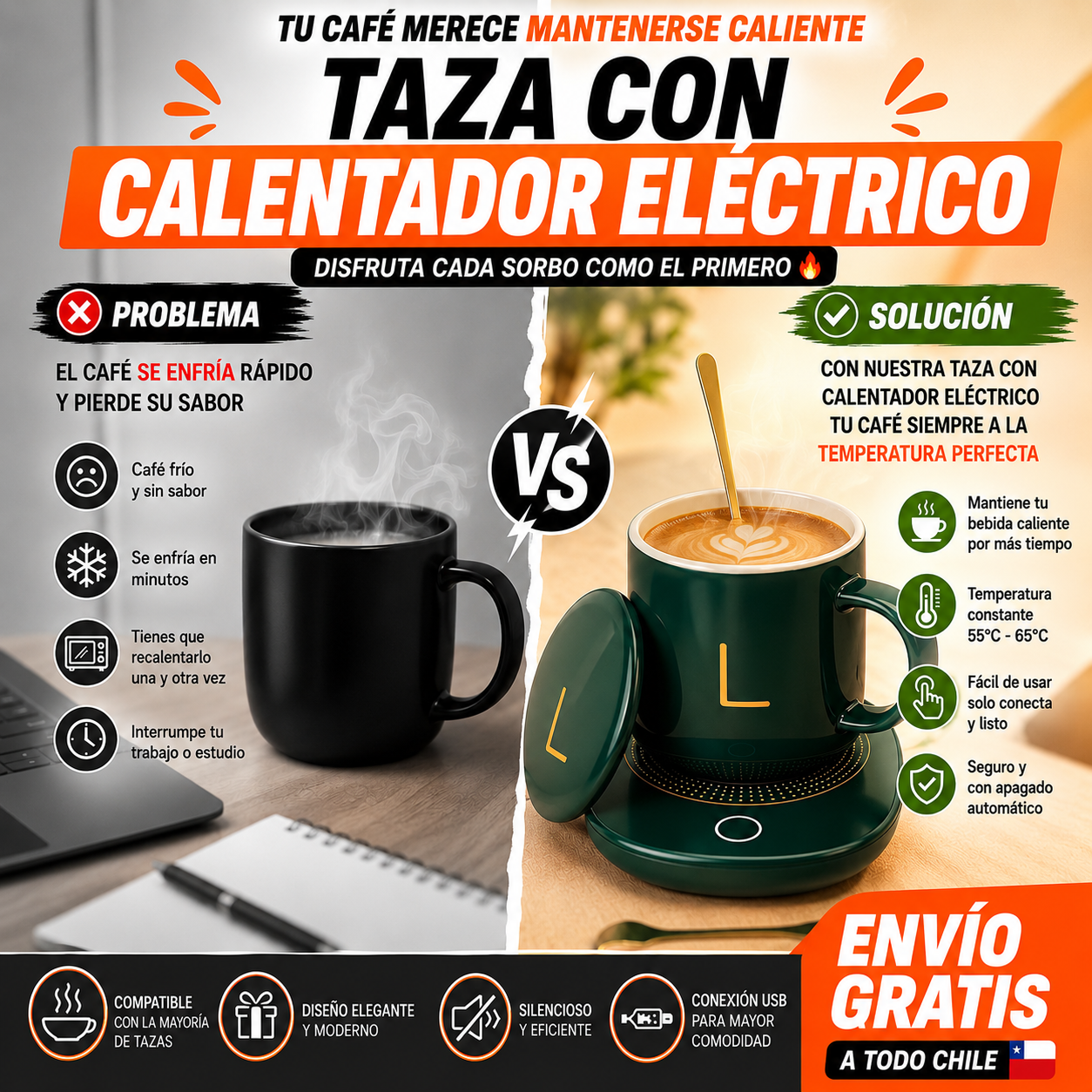 Taza con Calentador Eléctrico!!!