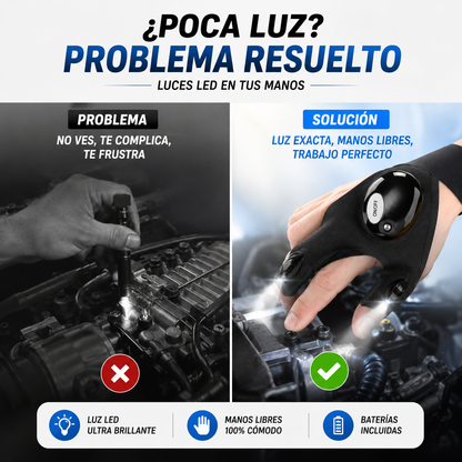 Guantes LED!!! Promo Par de Guantes Linterna