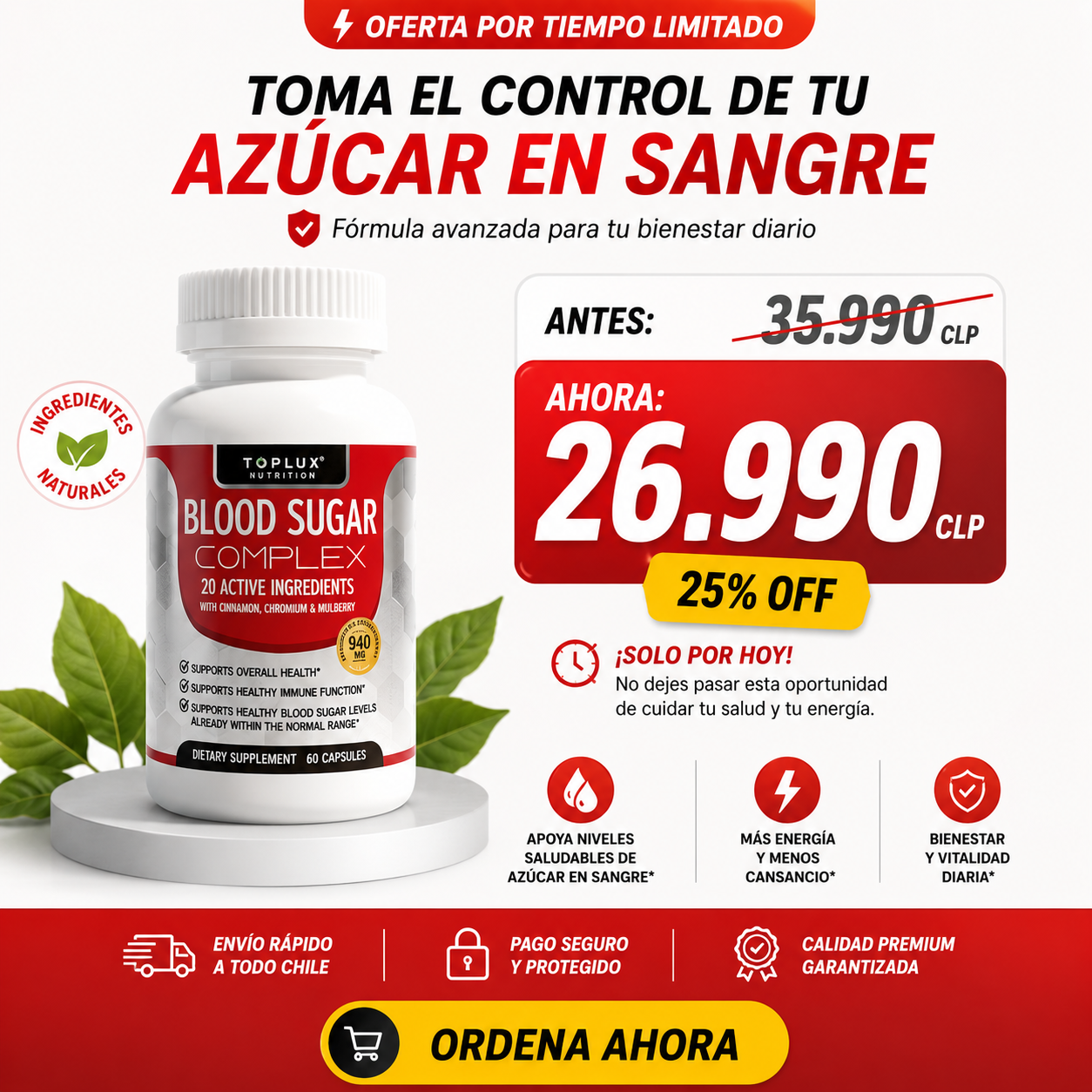 BLOOD SUGAR COMPLEX!!! Controla TÚ AZÚCAR