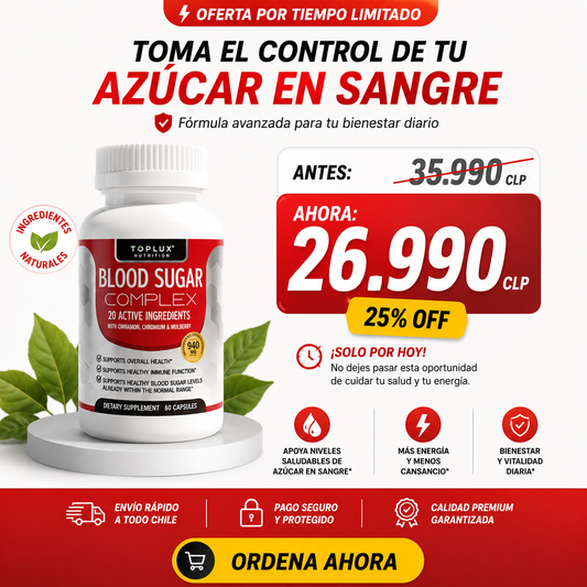 BLOOD SUGAR COMPLEX!!! Controla TÚ AZÚCAR