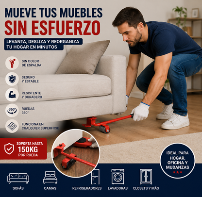 Kit Movedor de Muebles!!! 360° Viral en TikTok/ Instagram