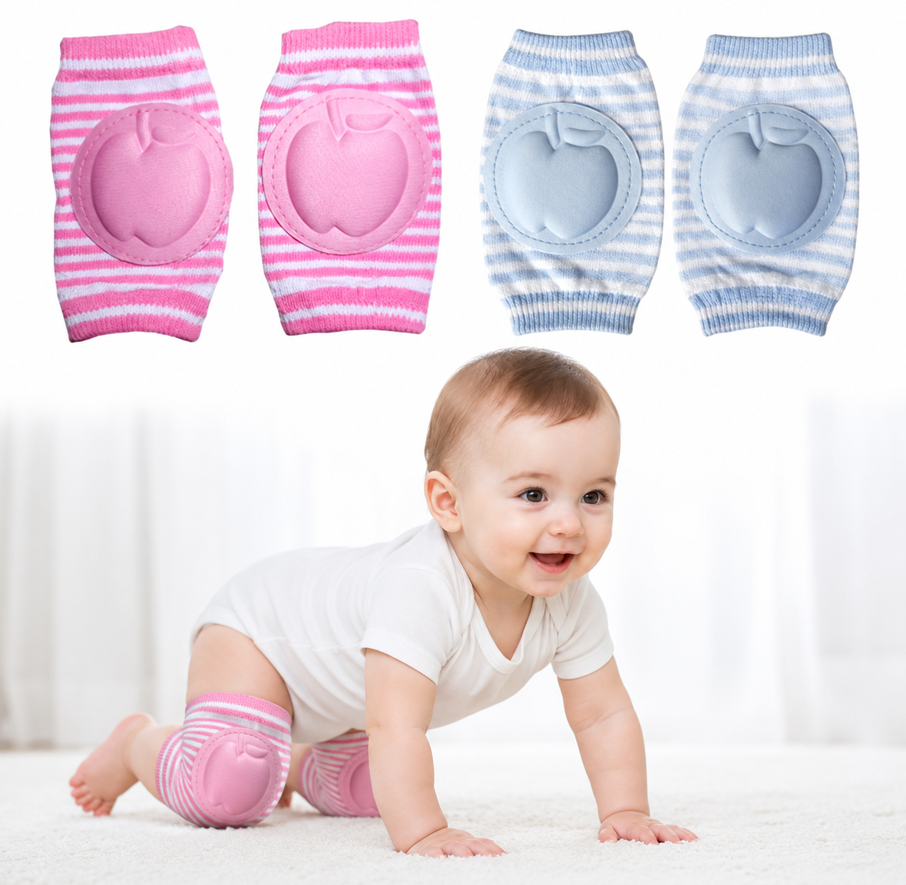 PACK 2 RODILLERAS PROTECTORA PARA BEBÉ!!! Producto Viral