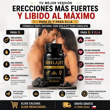 Shilajit Pure Himalaya!!! Contiene 60 Cápsulas!!!💪💪🔥