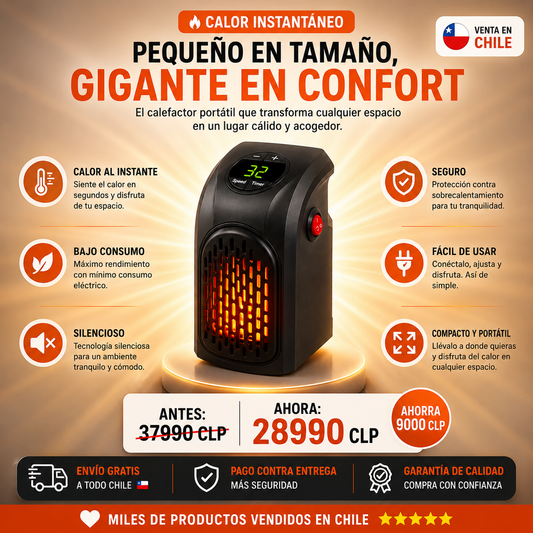 Calefactor Portátil de Pared!!! Lo Quiero