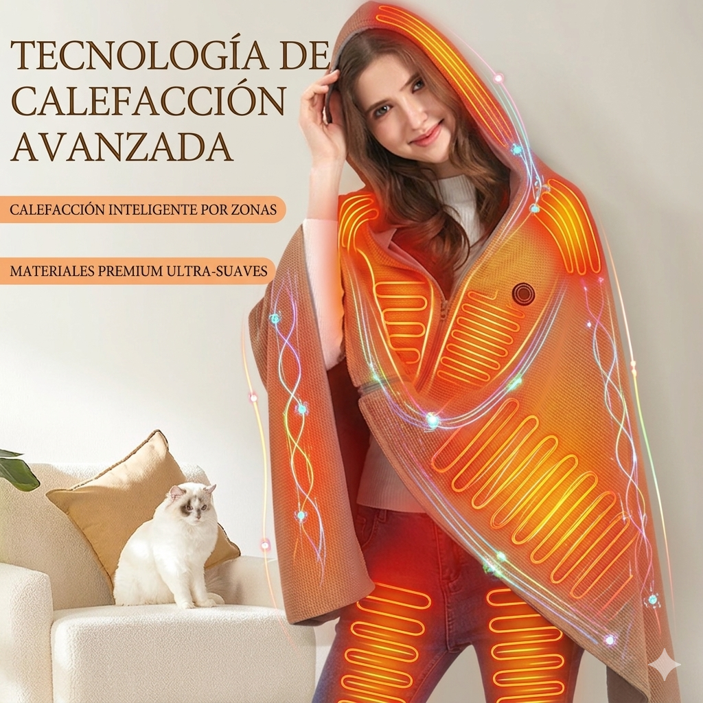 Manta Calefactora Eléctrica con Carga USB!!!